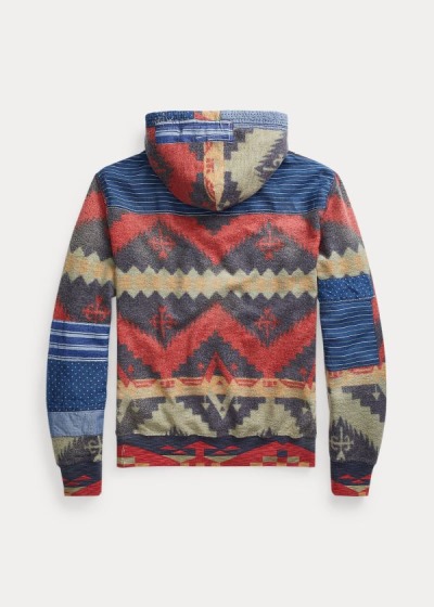 Sudaderas Con Capucha Polo Ralph Lauren Hombre Multicolor - Patchwork Fleece - LSYWP9560